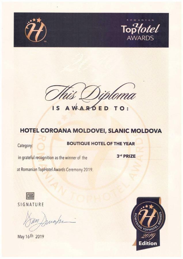 Hotel Coroana Moldovei Slănic-Moldova Eksteriør billede